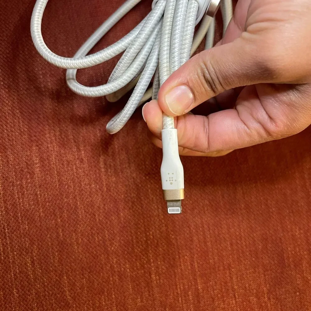 Belkin BoostCharge Pro Flex Braided USB A to Lightning Cable IPhone Charger